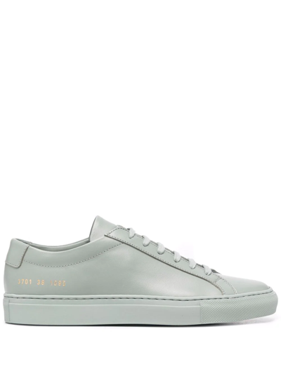 Shop Common Projects Lace-up Low Top Sneakers In Green