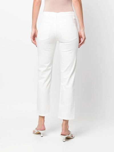 Shop Iro Deen Slim-fit Jeans In White