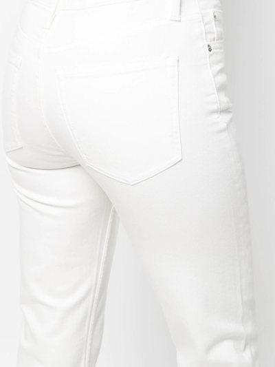 Shop Iro Deen Slim-fit Jeans In White