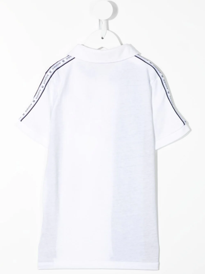 Shop Aigner Striped Short-sleeve Polo Shirt In Blue