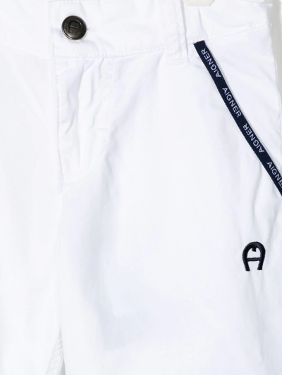 Aigner Straight-leg Shorts In White