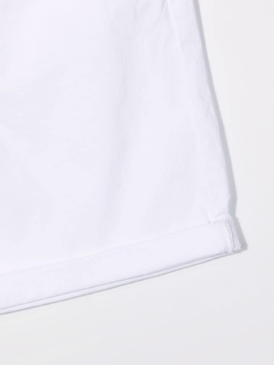 North Sails Teen Drawstring Chino Shorts In White