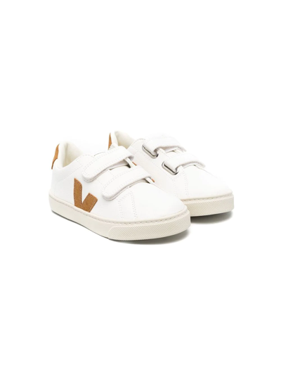 Veja Kids' Recife Touch-strap Sneakers In White | ModeSens