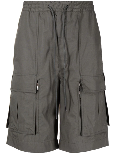 Shop Juunj Zip Pocket Cargo Shorts In Green