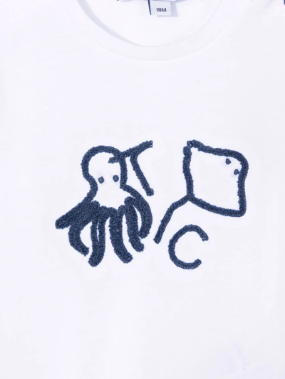 Shop Tartine Et Chocolat Embroidered Logo T-shirt In White