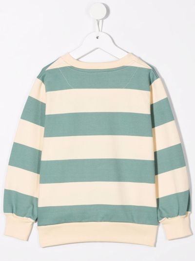 Tiny Cottons Stripe-print Sweatshirt In Neutrals