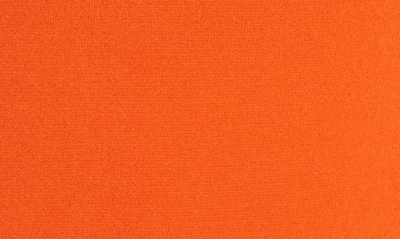 Shop Stella Mccartney Compact Scoop Neck A-line Dress In 7501 Bright Orange