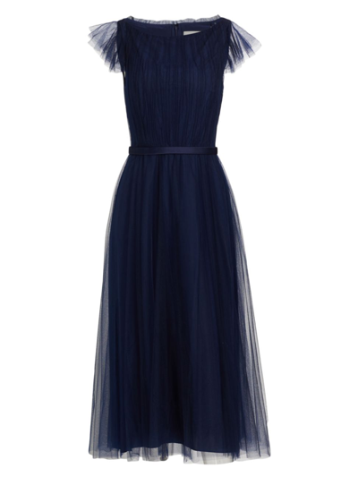 Jason Wu Collection Women's Tulle Fit & Flare Midi-dress In Dark Navy ...