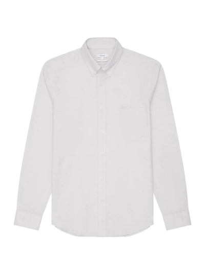 Shop Reiss Men's Meantime Button-front Oxford Shirt In Camel