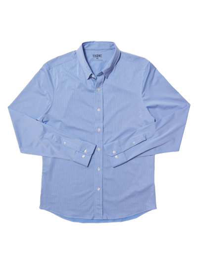 Shop Rhone Men's Commuter Shirt In Blue