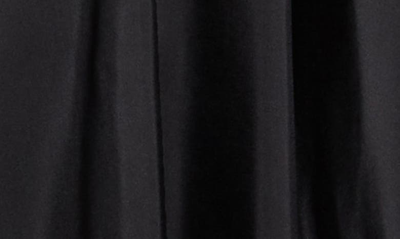 Shop Alfred Sung Jersey & Mikado A-line Gown In Black