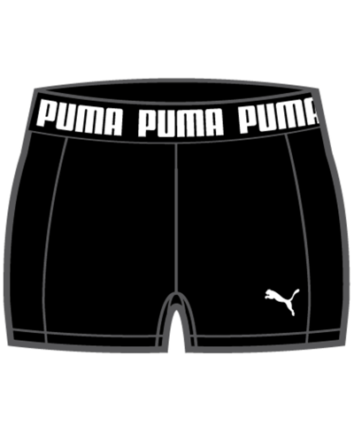 Shop Puma Women's Strong Training Shorts In Black