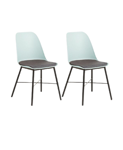 Shop Unique Furniture Alguire Side Chair, Set Of 2 In Light Blue