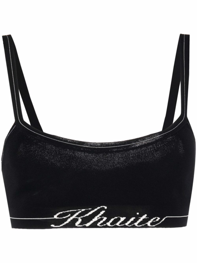 Shop Khaite Carmelo Bralette In Black