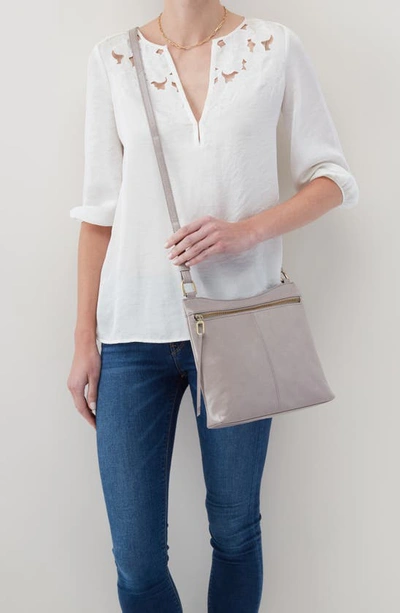 Shop Hobo Cambel Leather Crossbody Bag In Driftwood