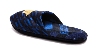 Shop Versace Medusa Slippers In Blue