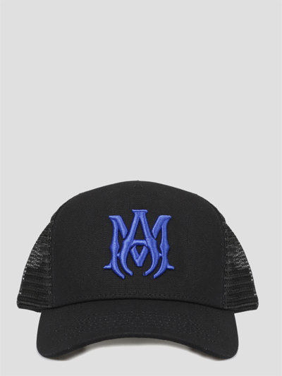 Shop Amiri M. A. Logo Trucker Hat In Black