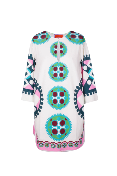 Shop La Doublej Cotton Dress In Multicolor