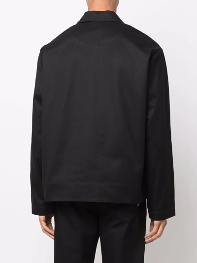 Shop Acne Studios Buttoned-up Shirt Jacket In Black