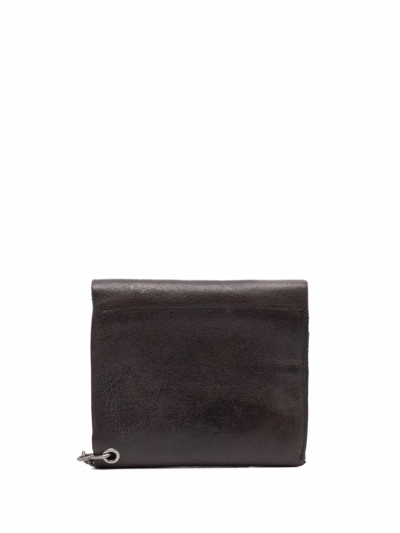 Rrl Chain Link-detail Leather Wallet In Brown