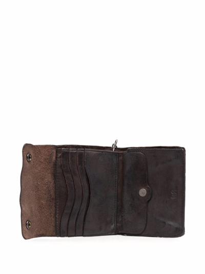 Rrl Chain Link-detail Leather Wallet In Brown