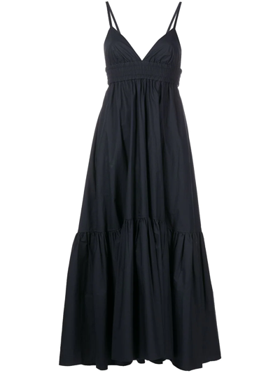 Shop A.l.c Rhodes Tiered Maxi Dress In Black
