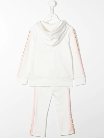 Shop Aigner Hooded Zip-up Tracksuit Set In White