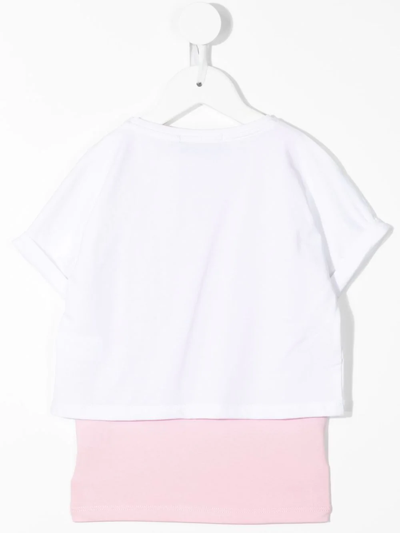 Shop Aigner Layered Logo-print T-shirt Vest In White