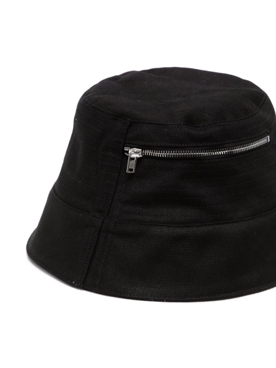 Shop Rick Owens Drkshdw Pocket Gilligan Bucket Hat In Black