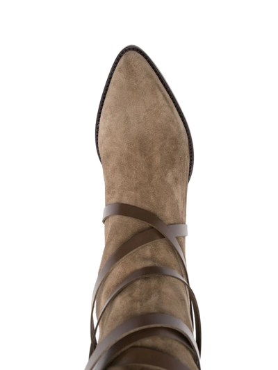 Isabel Marant Slip-on Suede Boots In Neutrals