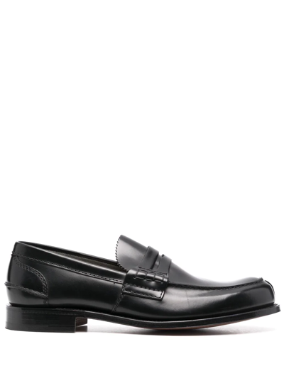 Shop Church's Pembrey Polished Loafers In Black