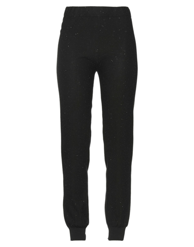 Shop Kangra Cashmere Kangra Woman Pants Black Size 8 Cotton, Polyester