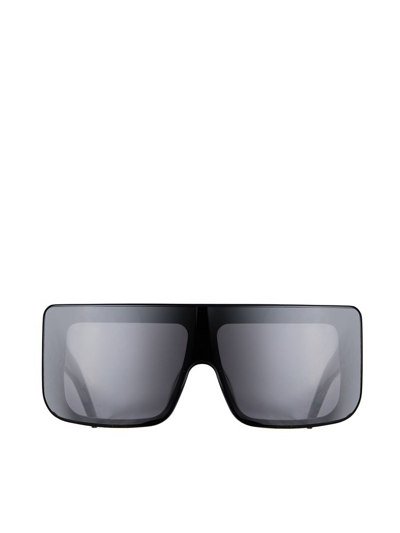Shop Rick Owens Documenta Shield Frame Sunglasses In Black