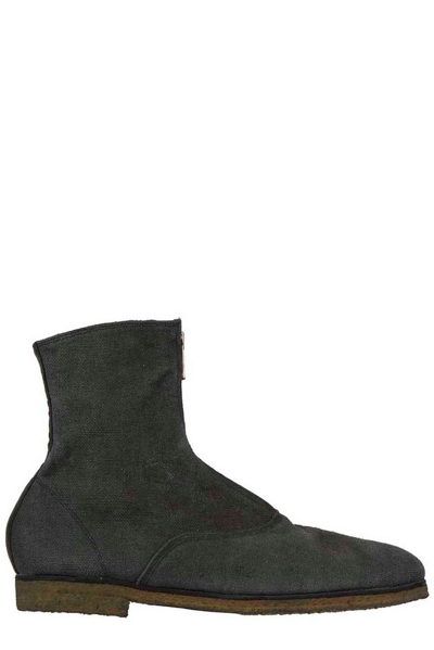 Shop Guidi 210 Front Zip Boots In Black