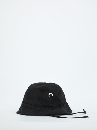 Shop Marine Serre Moon Embroidered Bucket Hat In Black