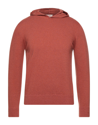 Shop Gabardine Man Sweater Brick Red Size Xxl Wool, Viscose, Nylon, Cashmere
