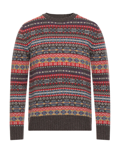 Shop Parramatta Man Sweater Brown Size Xl Wool