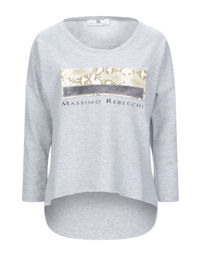 Shop Mr Massimo Rebecchi Woman Sweatshirt Light Grey Size L Cotton, Elastane
