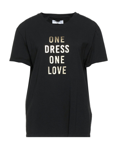 Shop Onedress Onelove Woman T-shirt Black Size S Cotton