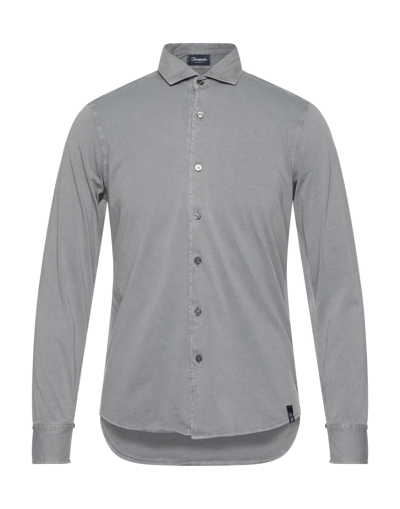 Shop Drumohr Shirts In Grey