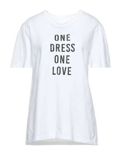 Shop Onedress Onelove Woman T-shirt White Size S Cotton
