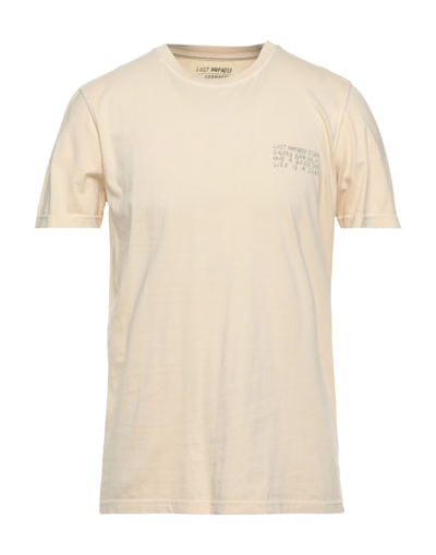 Shop Elevenparis Eleven Paris Man T-shirt Sand Size M Cotton In Beige