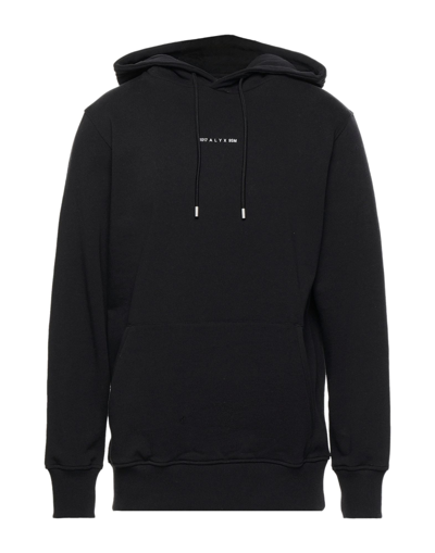Alyx Logo-print Rib-trimmed Hoodie In Black