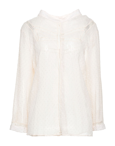 Shop Simona-a Blouses In Ivory