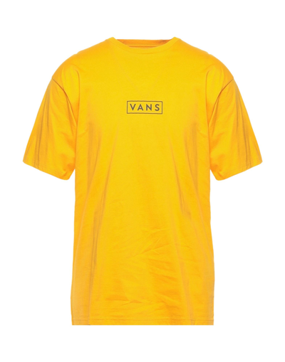 Shop Vans T-shirts In Yellow