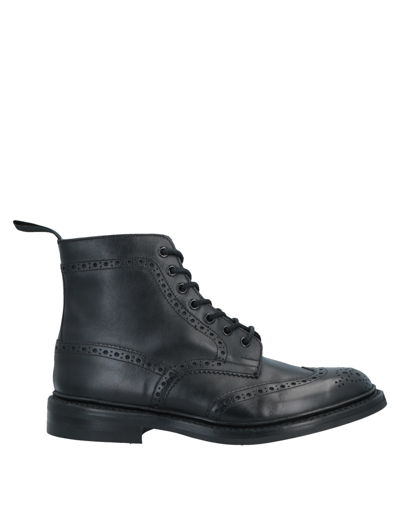 Shop Tricker's Man Ankle Boots Black Size 8 Leather