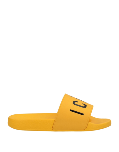 Shop Dsquared2 Sandals In Yellow