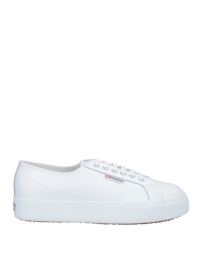 Shop Superga Woman Sneakers White Size 6 Soft Leather