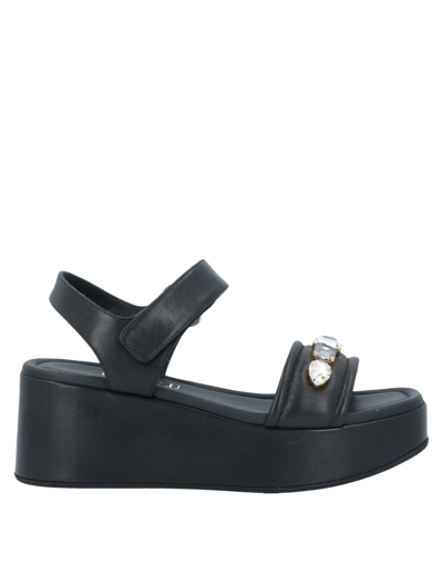 Shop Loriblu Woman Sandals Black Size 8 Soft Leather
