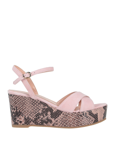 Shop Paolo Mattei Sandals In Pink